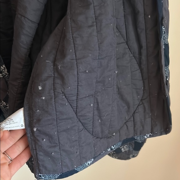 Universal Thread Blue Patterned Bomber Jacket - Picture 11 of 11